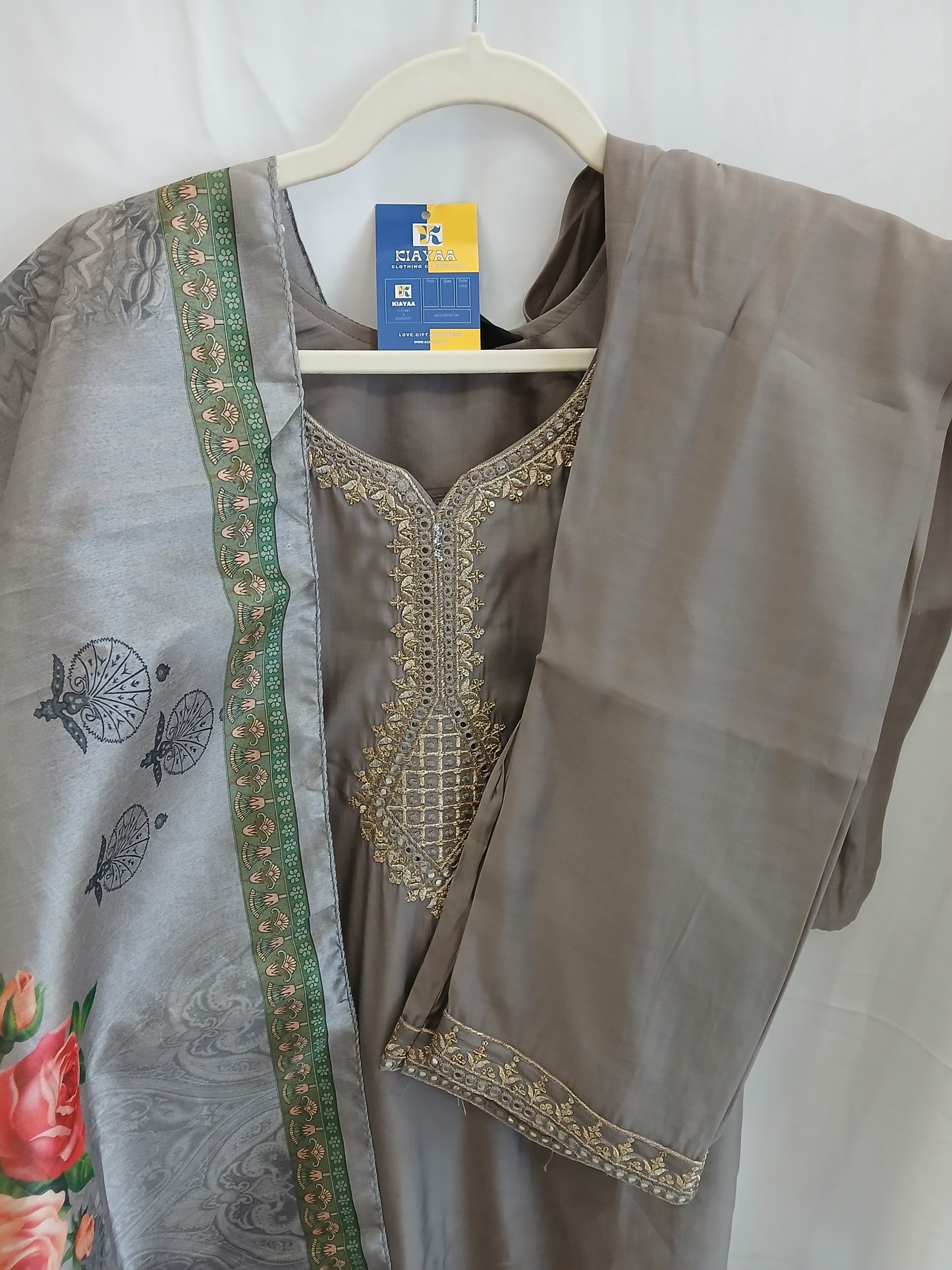 Kurti set of 3 with dupatta and trouser